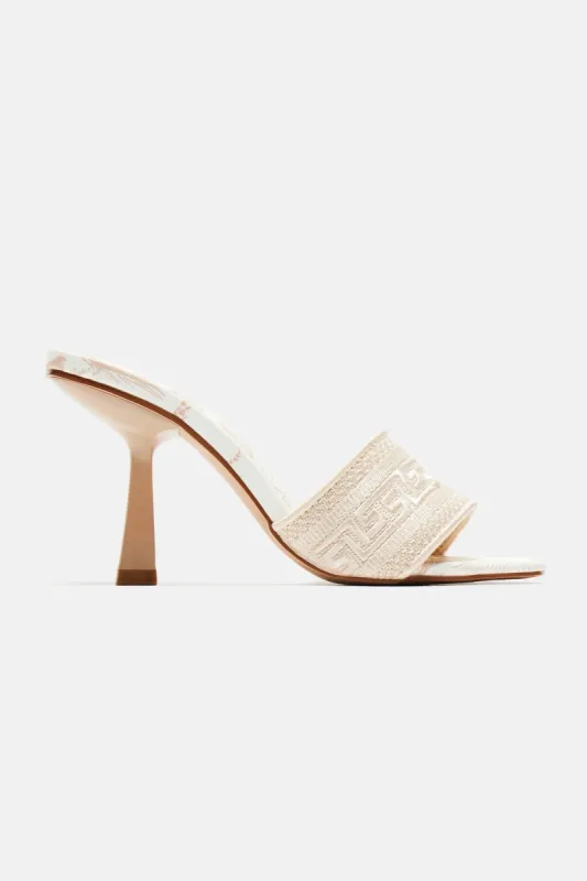 Getting It Right Heeled Sandals - Beige sold by Fashion Nova