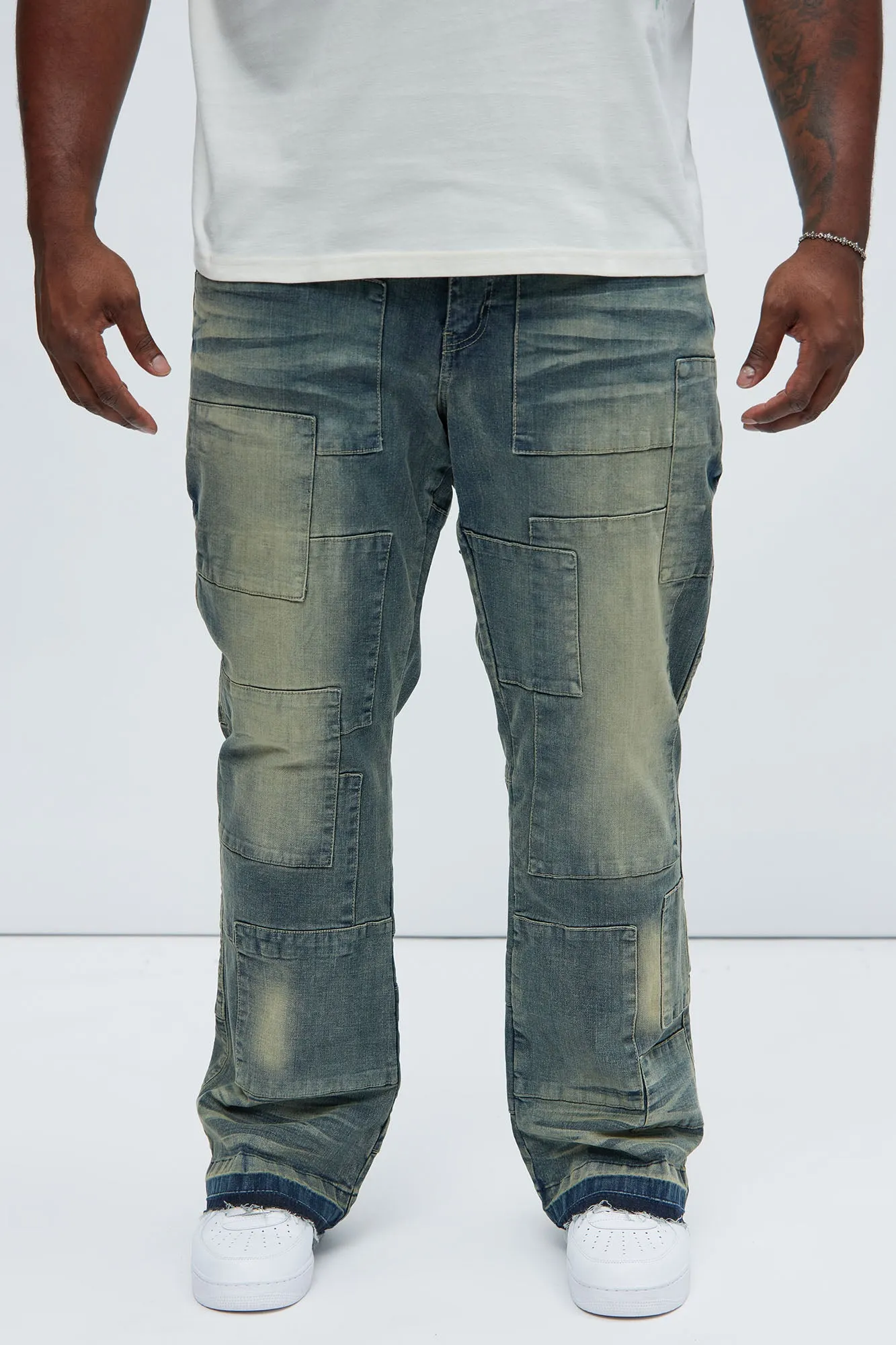 Mosley Stacked Slim Flare Jeans - Medium Wash sold by Fashion Nova product image thumbnail 5