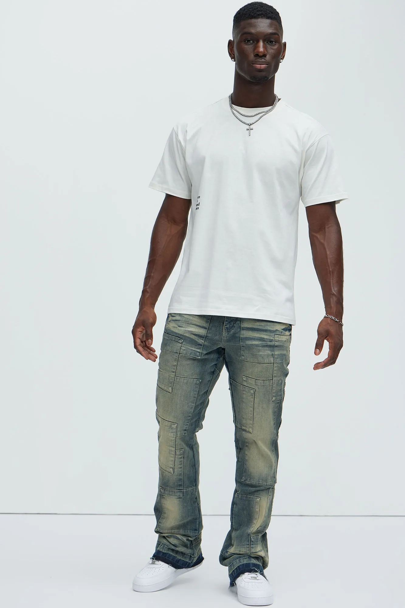 Mosley Stacked Slim Flare Jeans - Medium Wash sold by Fashion Nova product image thumbnail 2