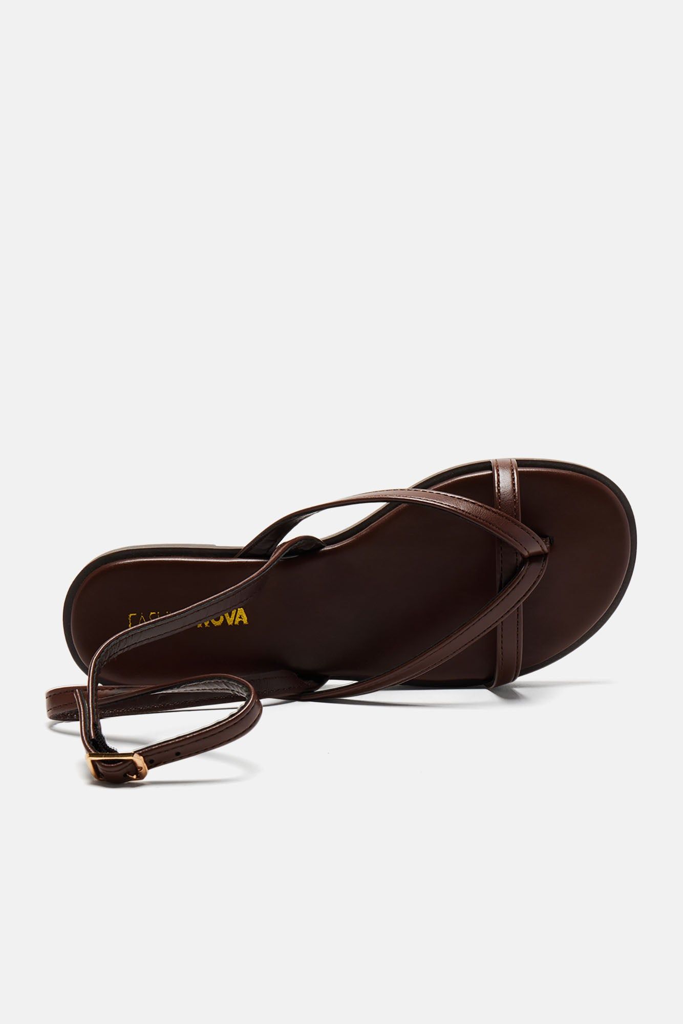 Bella Flat Sandals - Brown sold by Fashion Nova product image thumbnail 5