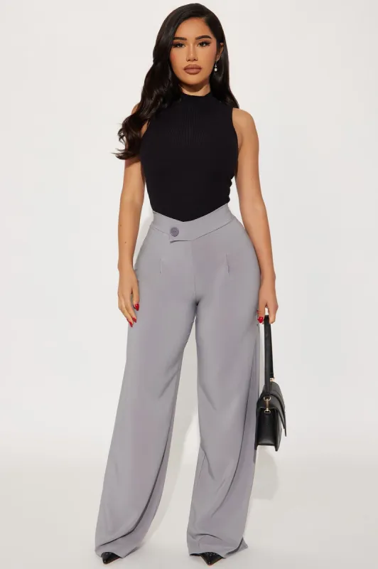 Xtra Fly Dress Pant - Grey sold by Fashion Nova
