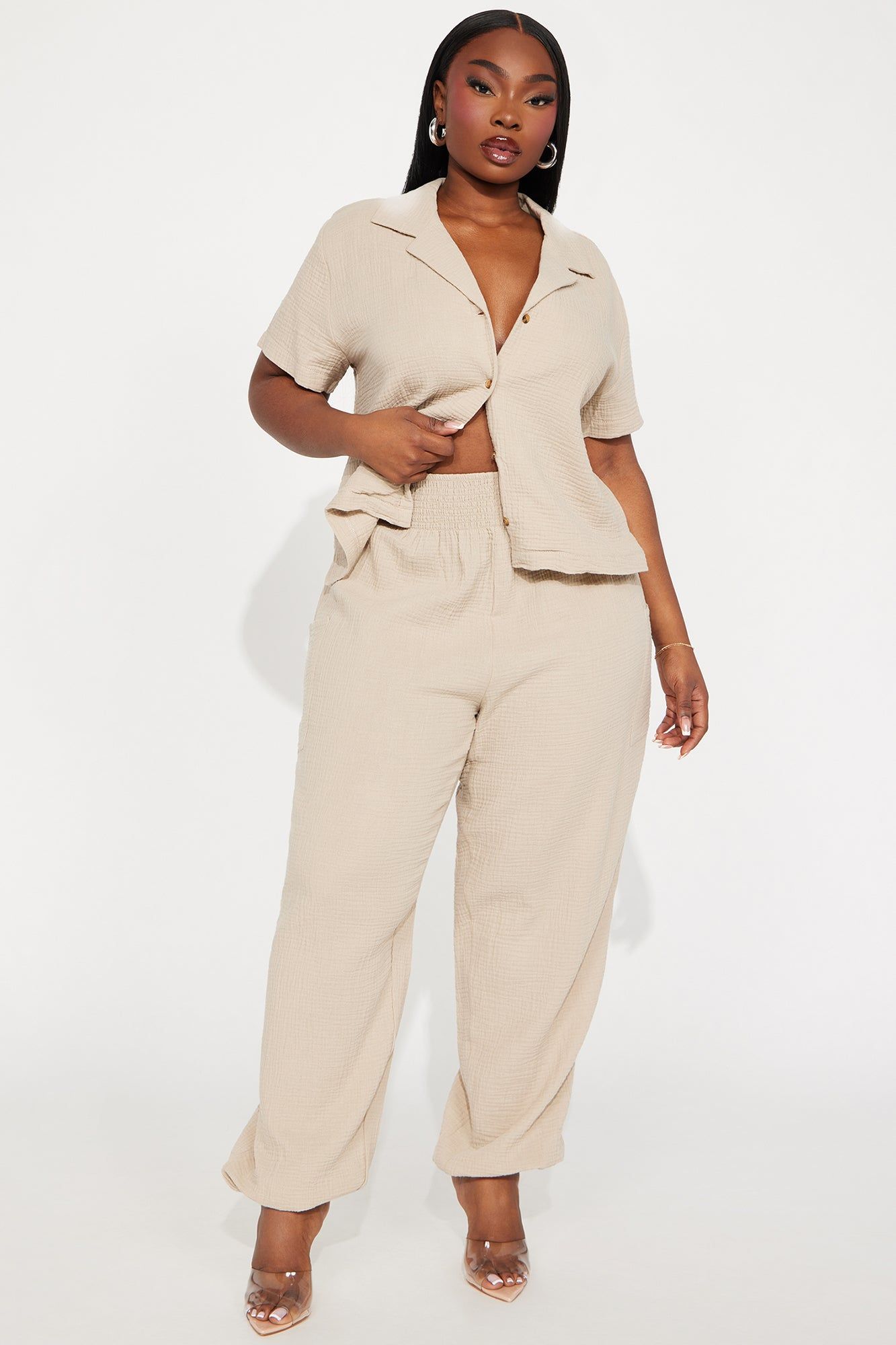 True Love Cargo Pant Set - Taupe sold by Fashion Nova product image thumbnail 4