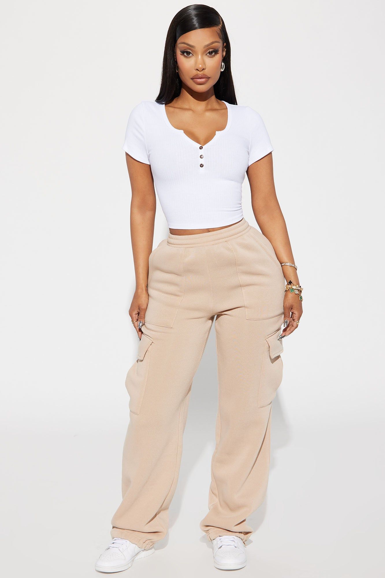 Gina Ribbed Top - White sold by Fashion Nova product image thumbnail 2