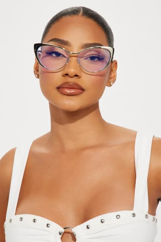 Catherine Glasses - Silver sold by Fashion Nova
