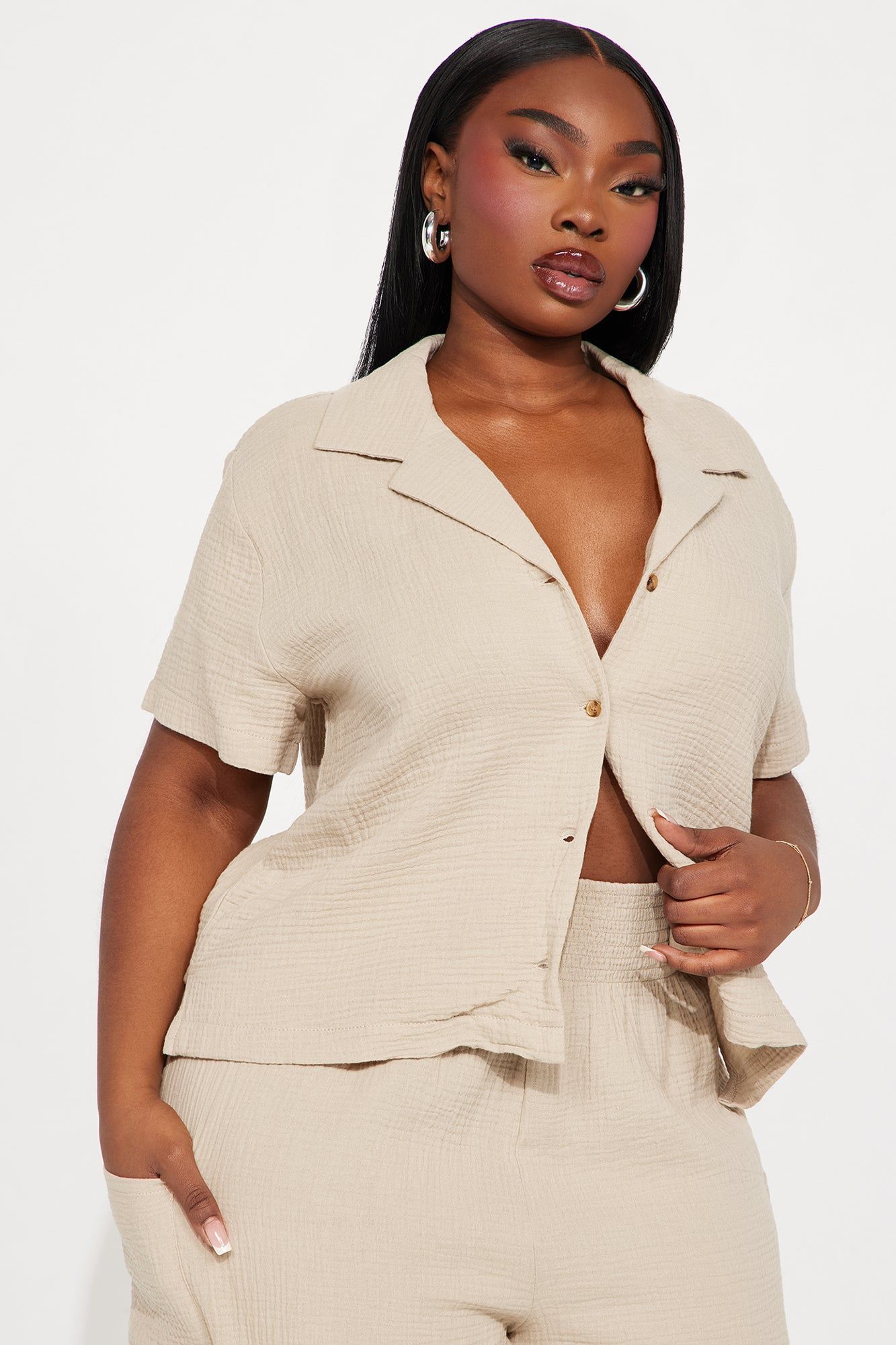 True Love Cargo Pant Set - Taupe sold by Fashion Nova product image thumbnail 5