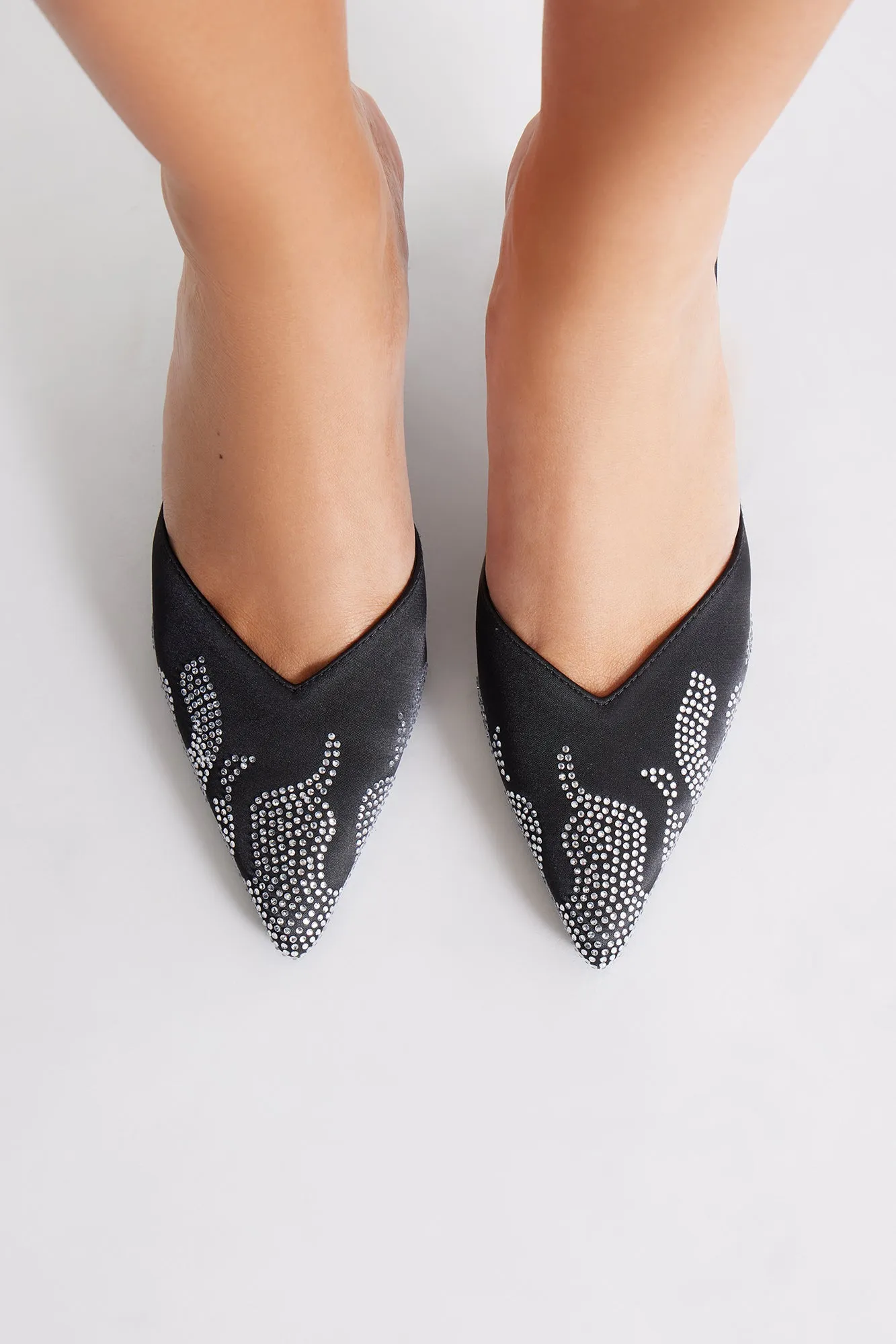 Morgan Rhinestone Pumps - Black sold by Fashion Nova product image thumbnail 4