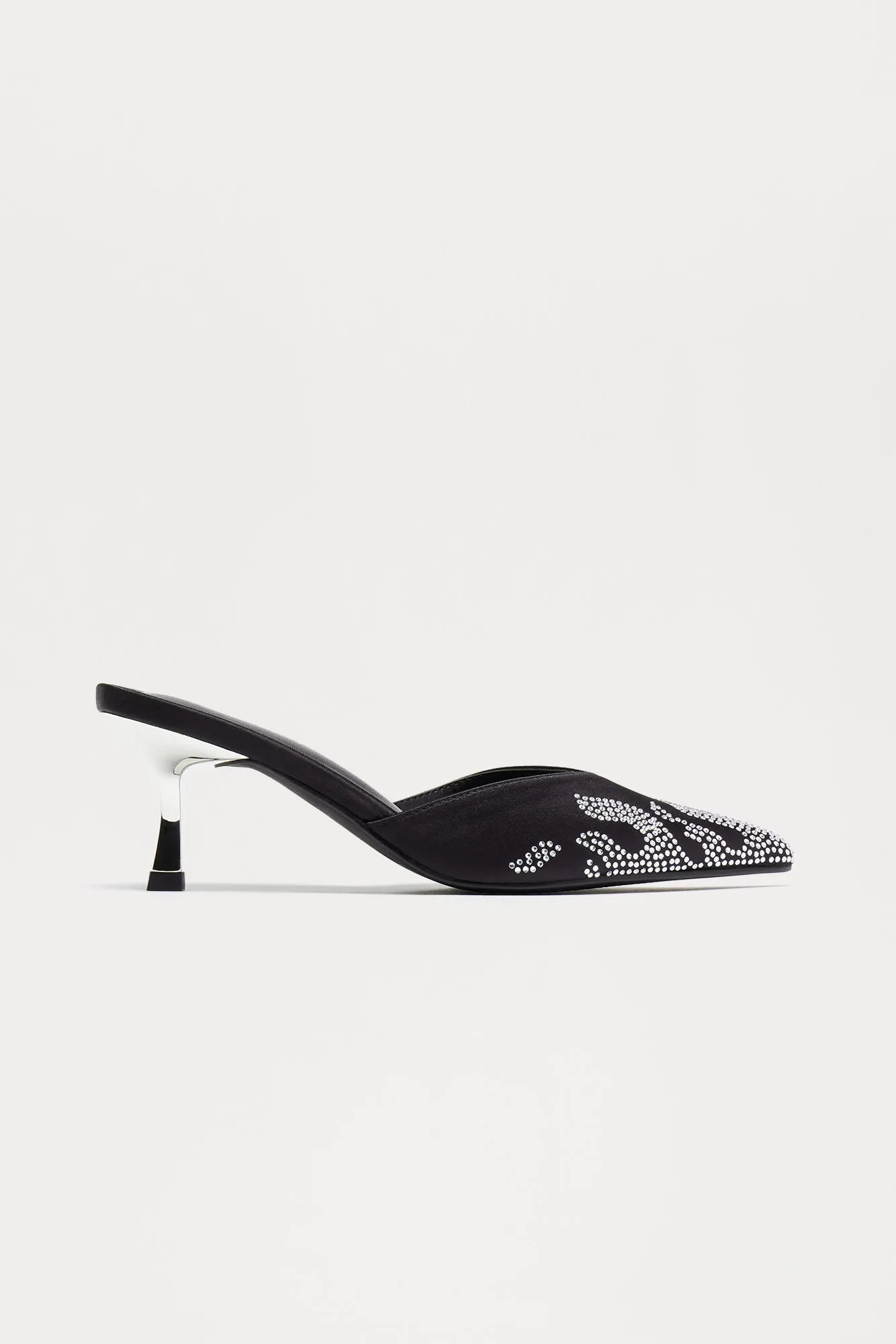 Morgan Rhinestone Pumps - Black sold by Fashion Nova