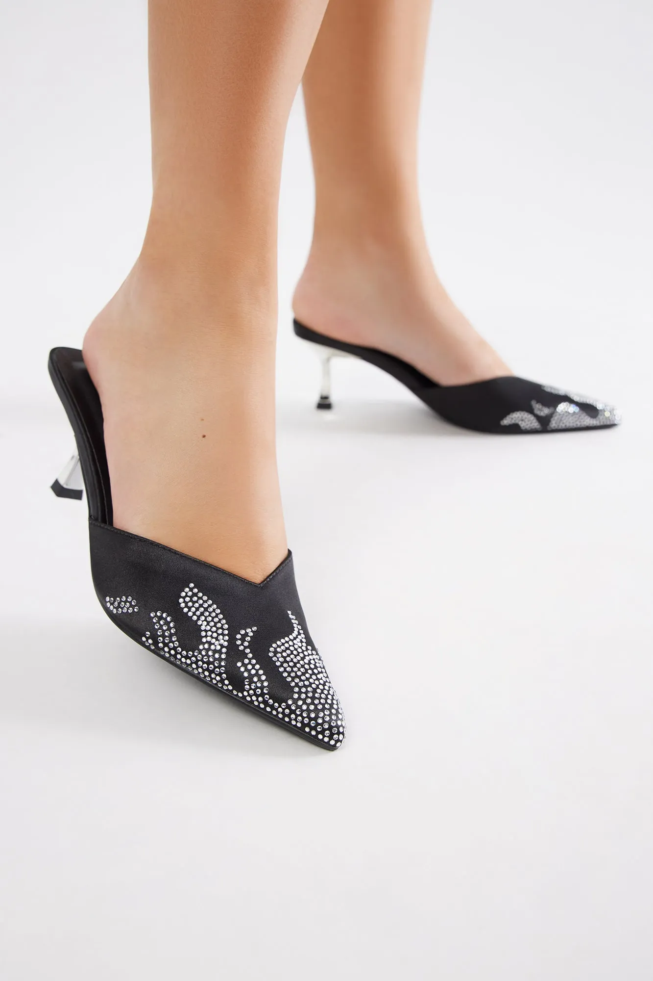 Morgan Rhinestone Pumps - Black sold by Fashion Nova product image thumbnail 2