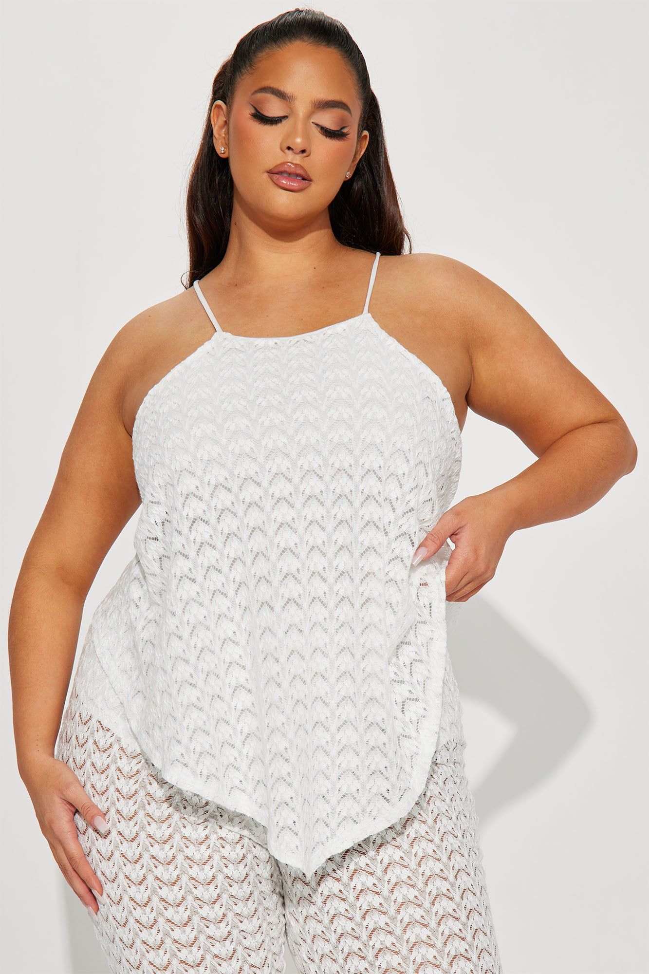 Say It Right Lace Jumpsuit - White sold by Fashion Nova product image thumbnail 2