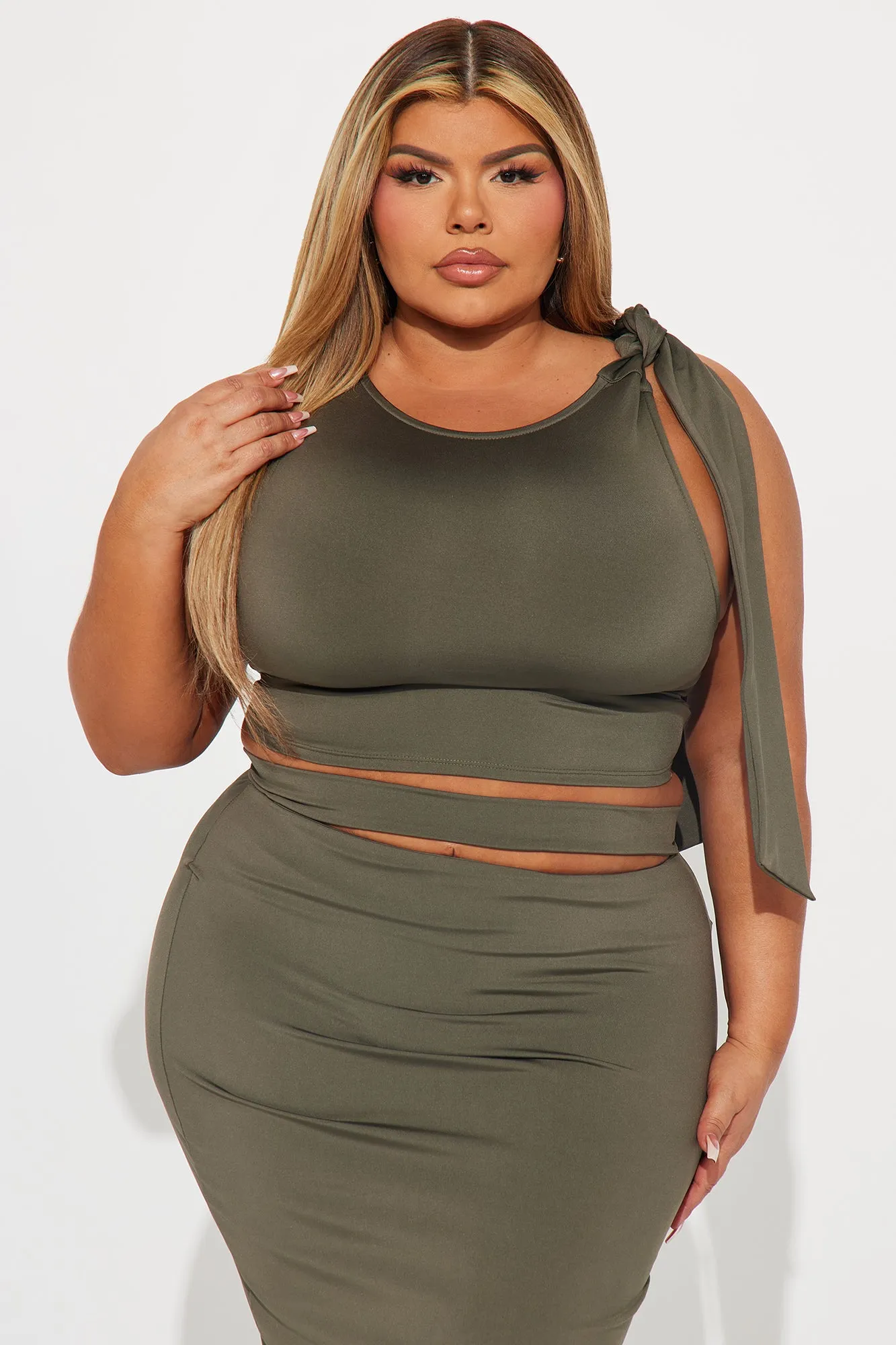 Kassy Skirt Set - Olive sold by Fashion Nova product image thumbnail 5