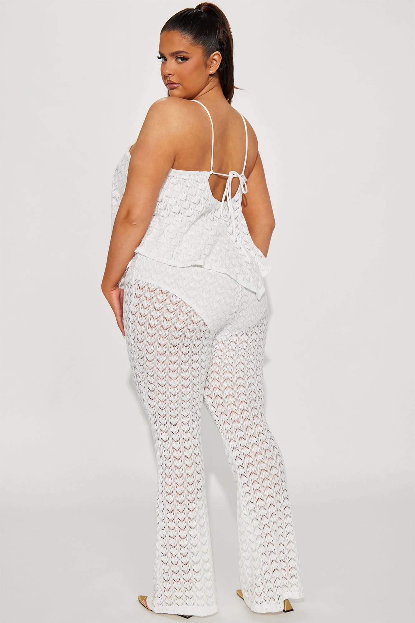 Say It Right Lace Jumpsuit - White sold by Fashion Nova product image thumbnail 3