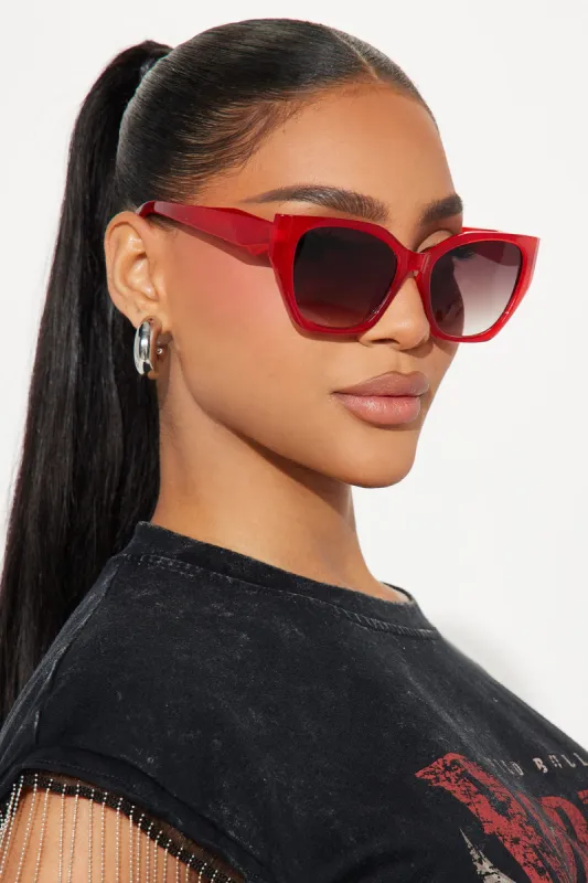 Park Avenue Sunglasses - Red sold by Fashion Nova