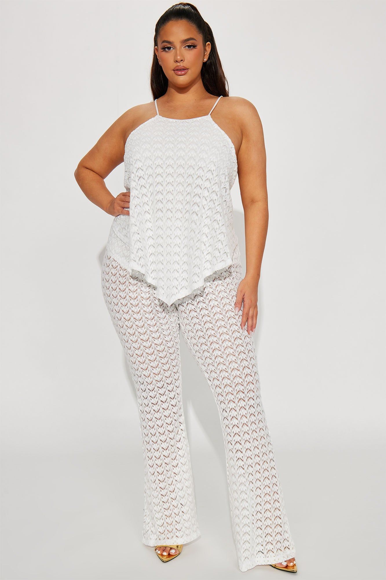 Say It Right Lace Jumpsuit - White sold by Fashion Nova