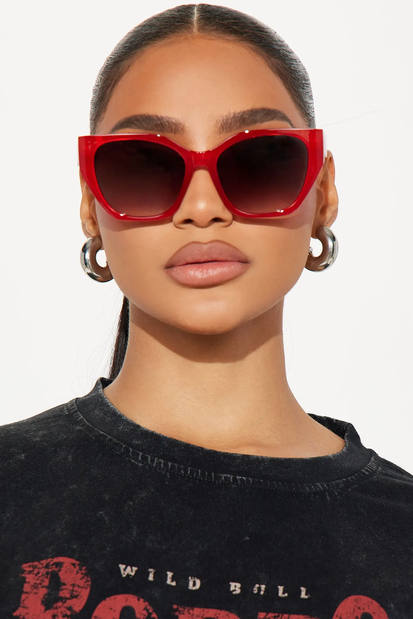 Park Avenue Sunglasses - Red sold by Fashion Nova product image thumbnail 3