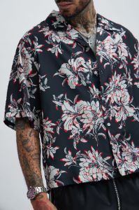 Chester Floral Shirt - Black/combo sold by Fashion Nova