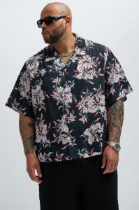 Chester Floral Shirt - Black/combo sold by Fashion Nova