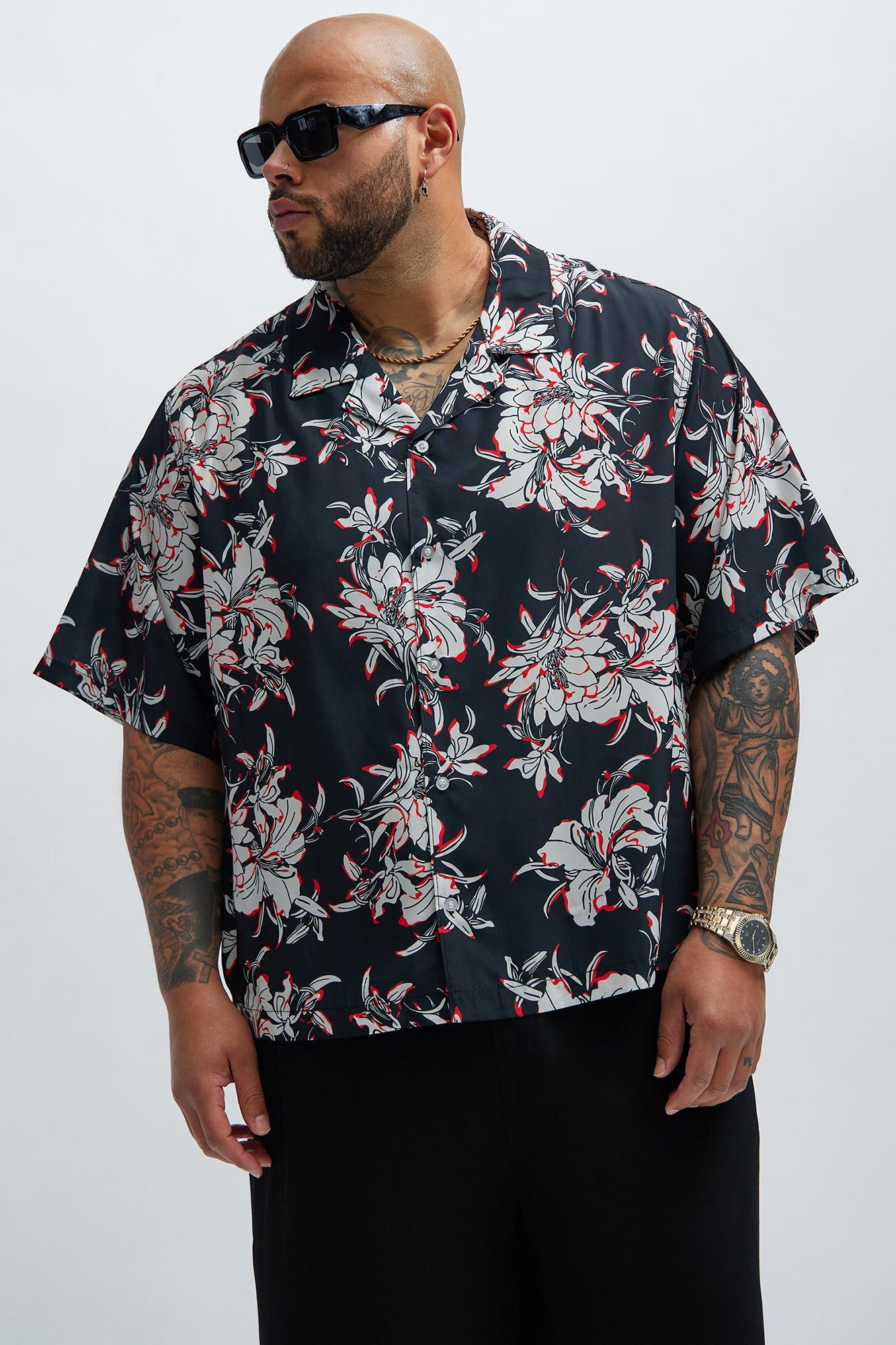 Chester Floral Shirt - Black/combo sold by Fashion Nova product image thumbnail 5