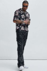 Chester Floral Shirt - Black/combo sold by Fashion Nova