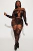 Midnight Stars Bodystocking Set - Black sold by Fashion Nova