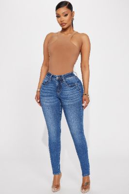 In Plain Sight Skinny Jeans - Medium Wash sold by Fashion Nova