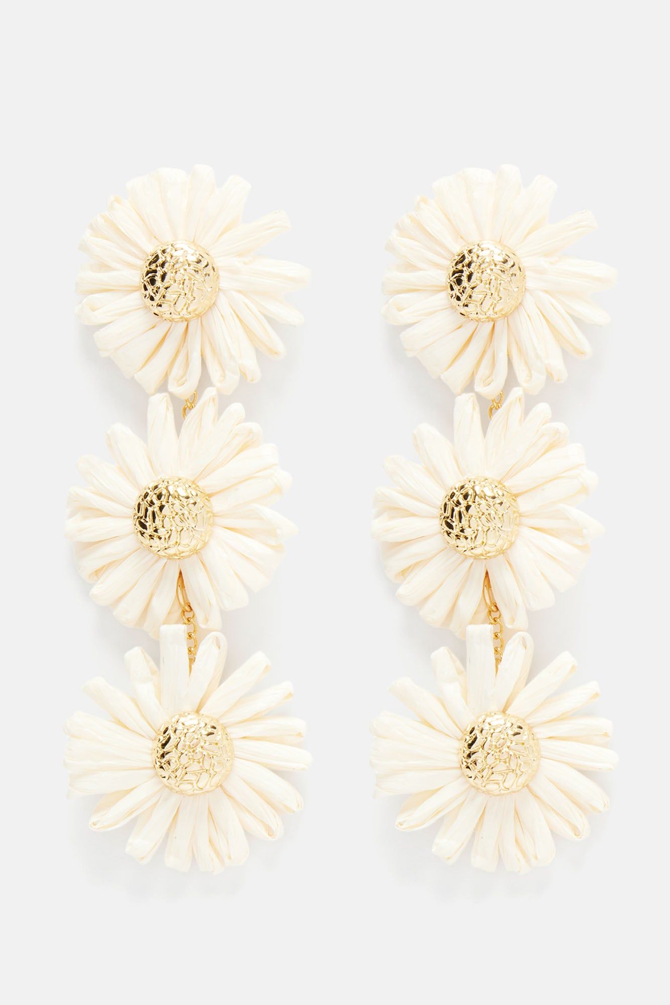 In The Flower Fields Earrings - Ivory sold by Fashion Nova product image thumbnail 3