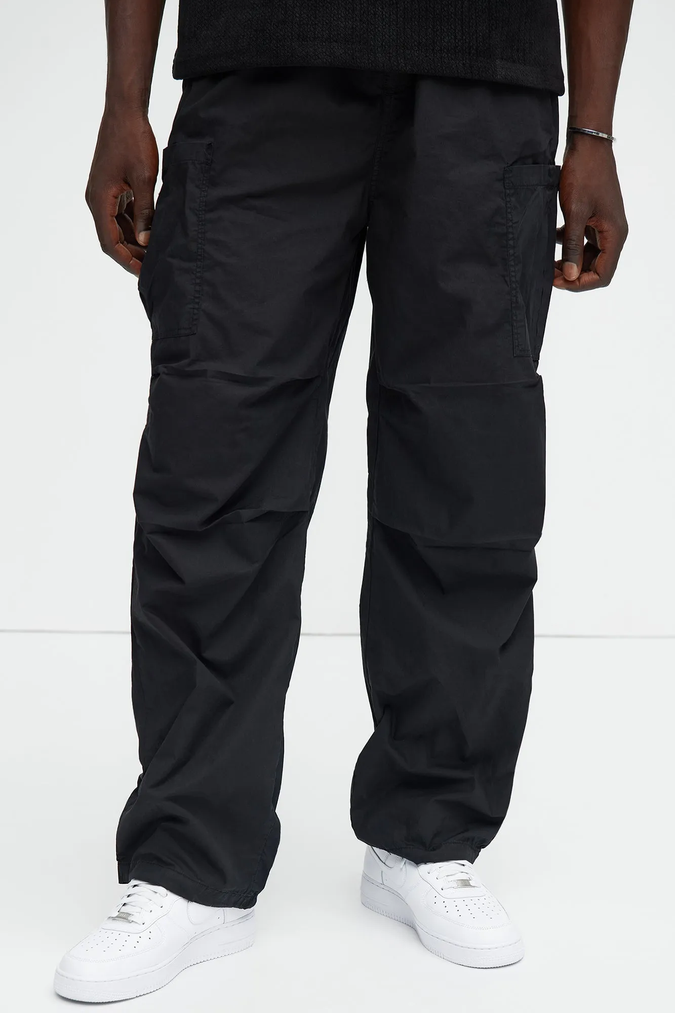 Go Big Parachute Joggers - Black sold by Fashion Nova