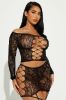 Midnight Stars Bodystocking Set - Black sold by Fashion Nova