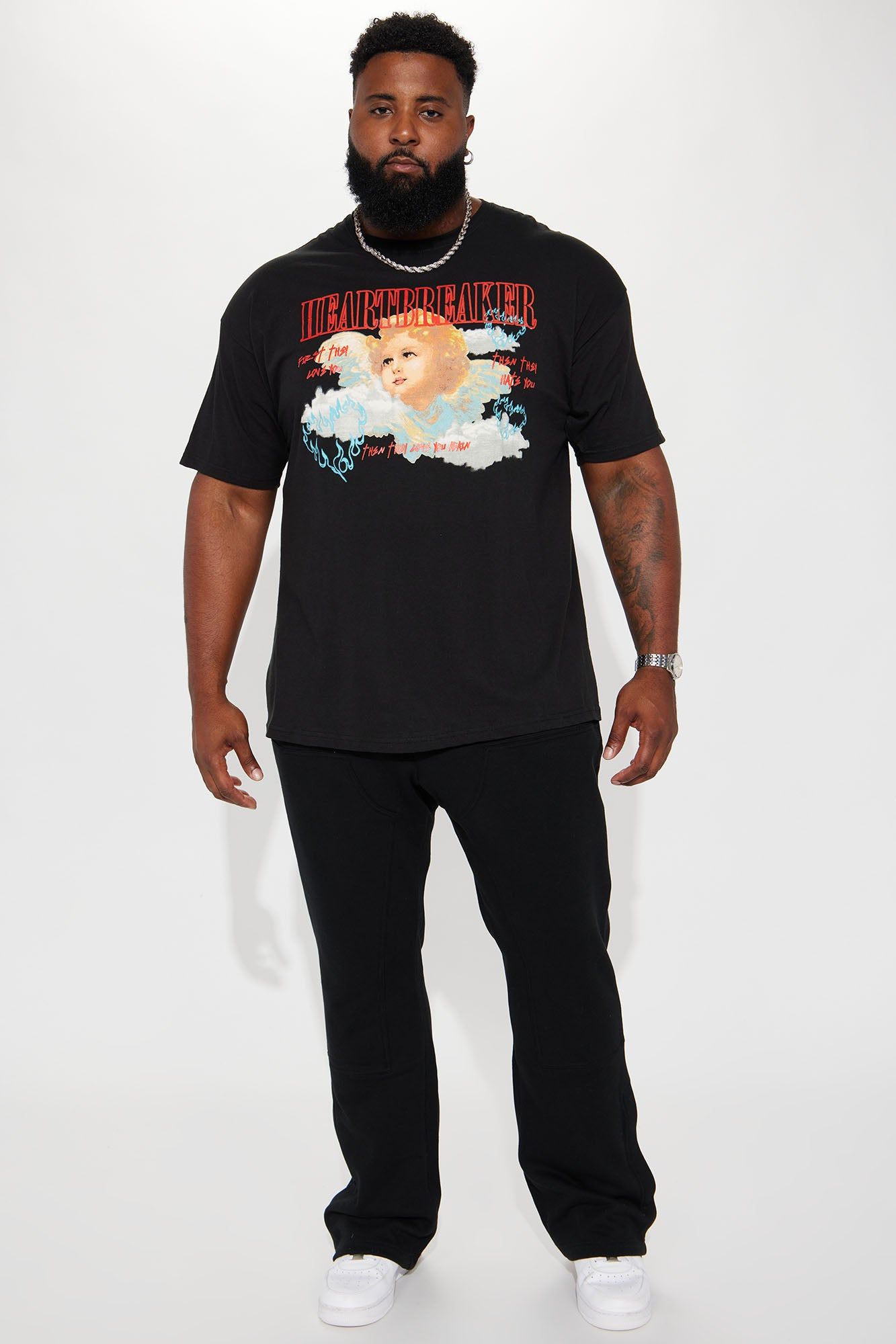 Love Hate Love Short Sleeve Tee - Black sold by Fashion Nova product image thumbnail 5