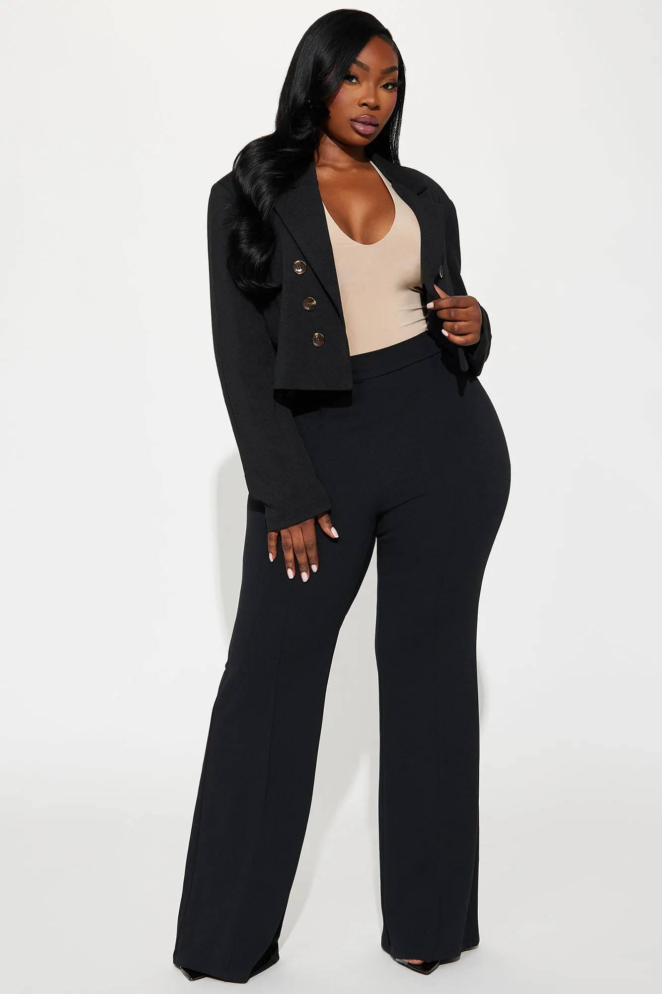 Take The Lead Cropped Blazer - Black sold by Fashion Nova product image thumbnail 5
