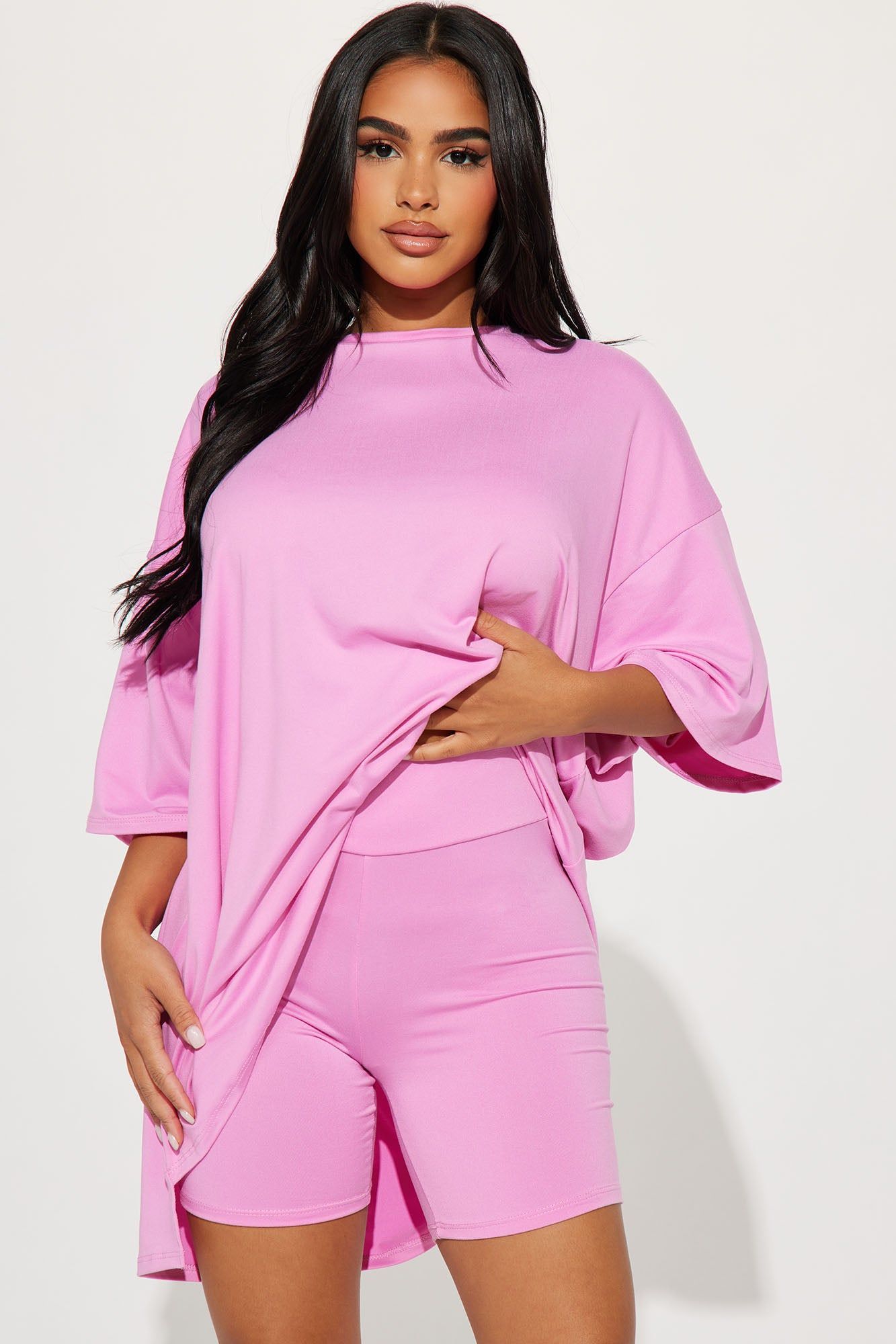Casual Life Short Set - Pink sold by Fashion Nova