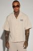 Saints Social Club Button Up Shirt - Ivory sold by Fashion Nova