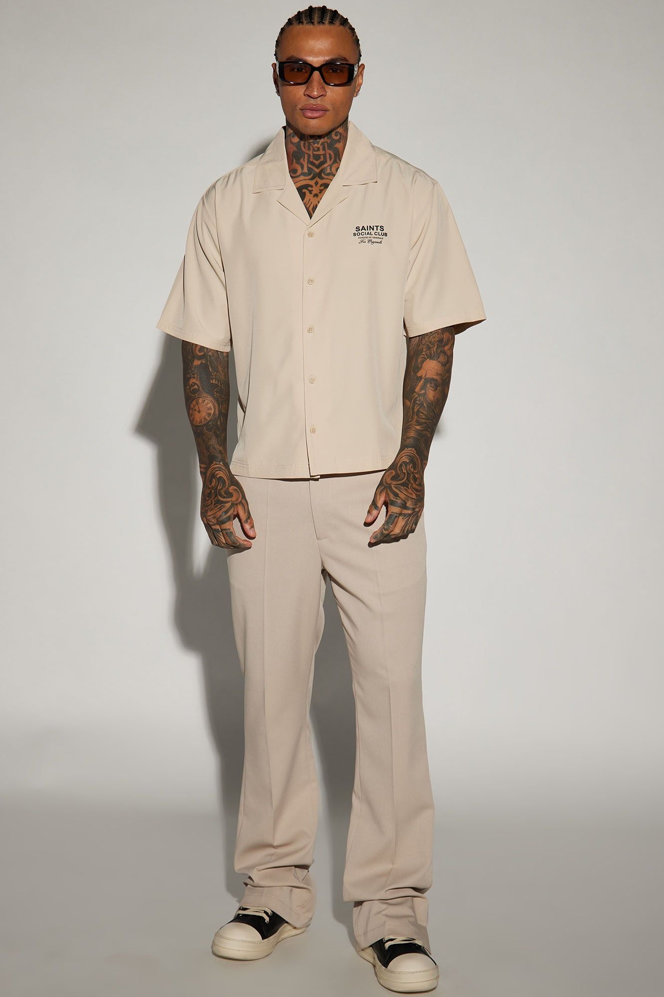 Saints Social Club Button Up Shirt - Ivory sold by Fashion Nova product image thumbnail 2