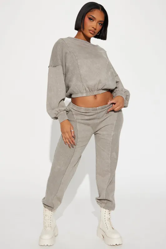 Paisley Washed Jogger Set - Sand sold by Fashion Nova