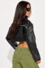 Champions Faux Leather Jacket - Black sold by Fashion Nova
