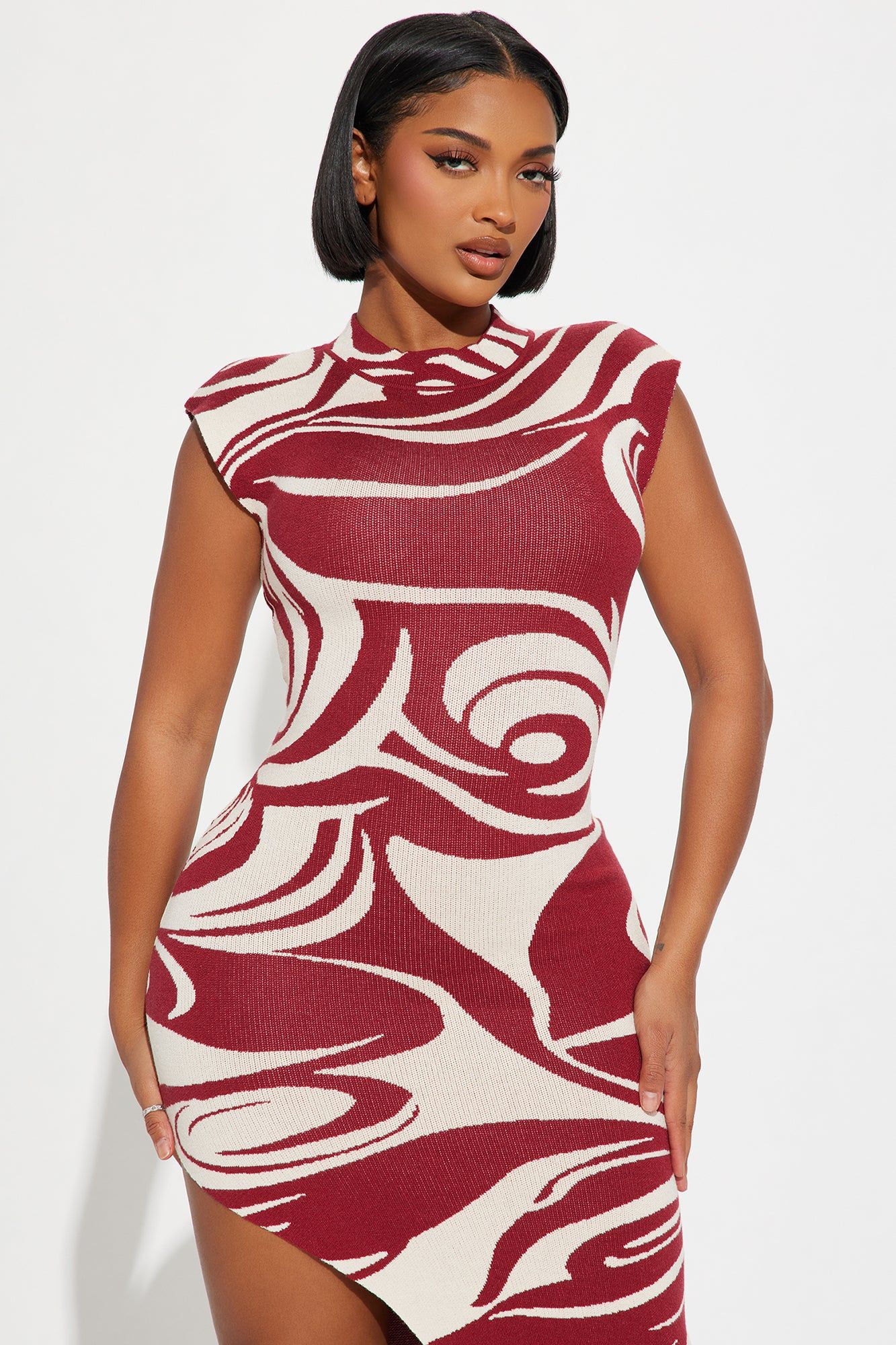 Abstract Moment Maxi Dress - Red/combo sold by Fashion Nova product image thumbnail 2