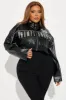 Champions Faux Leather Jacket - Black sold by Fashion Nova