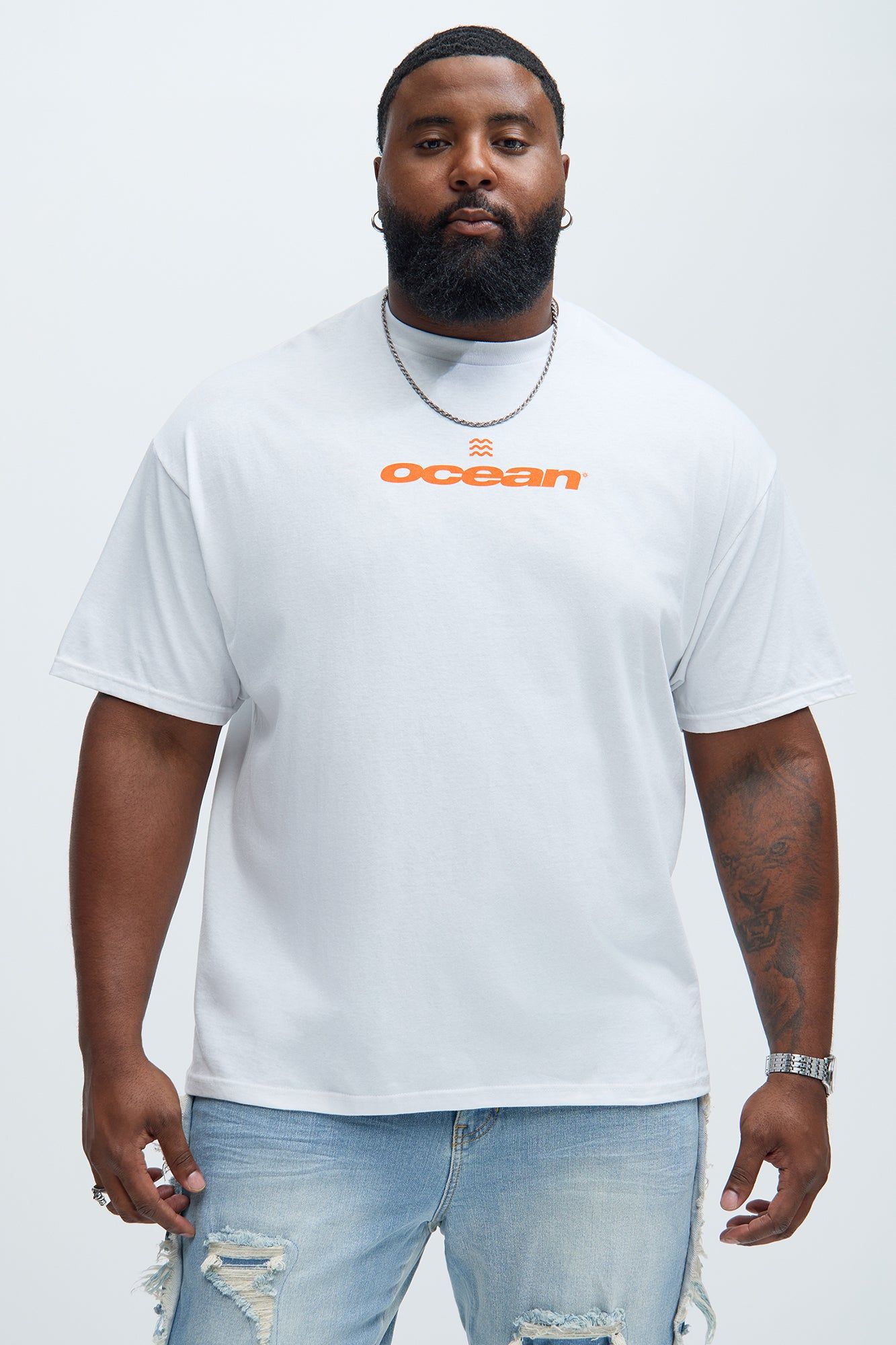 Ocean Current Short Sleeve Tee - White sold by Fashion Nova product image thumbnail 5