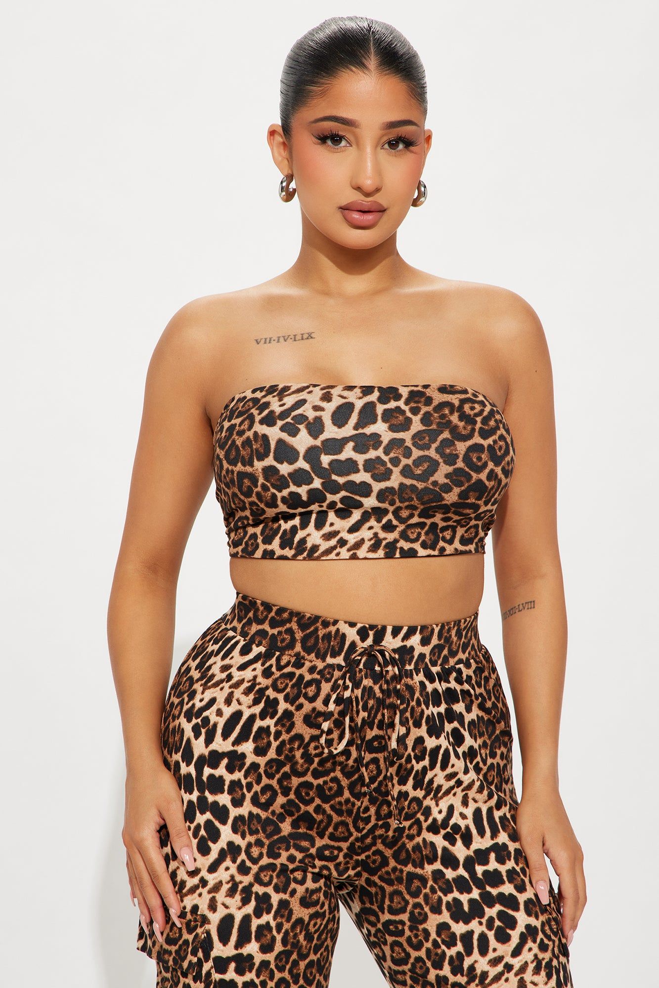 Wild And Fun Leopard Pant Set - Brown/combo sold by Fashion Nova product image thumbnail 2