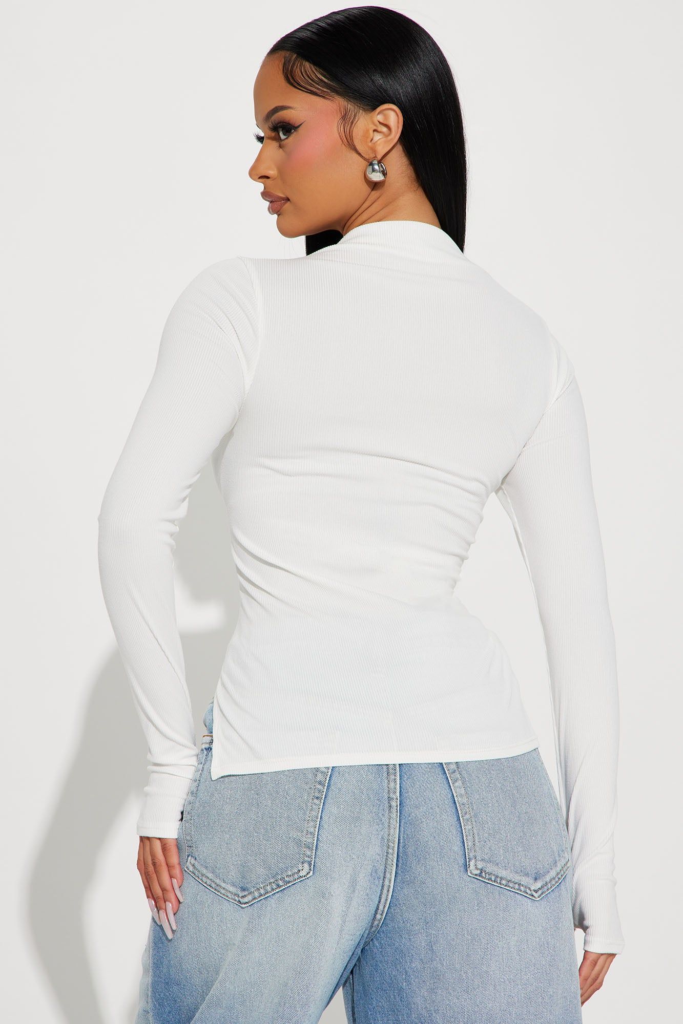 Harmony Ribbed Top - Ivory sold by Fashion Nova product image thumbnail 3