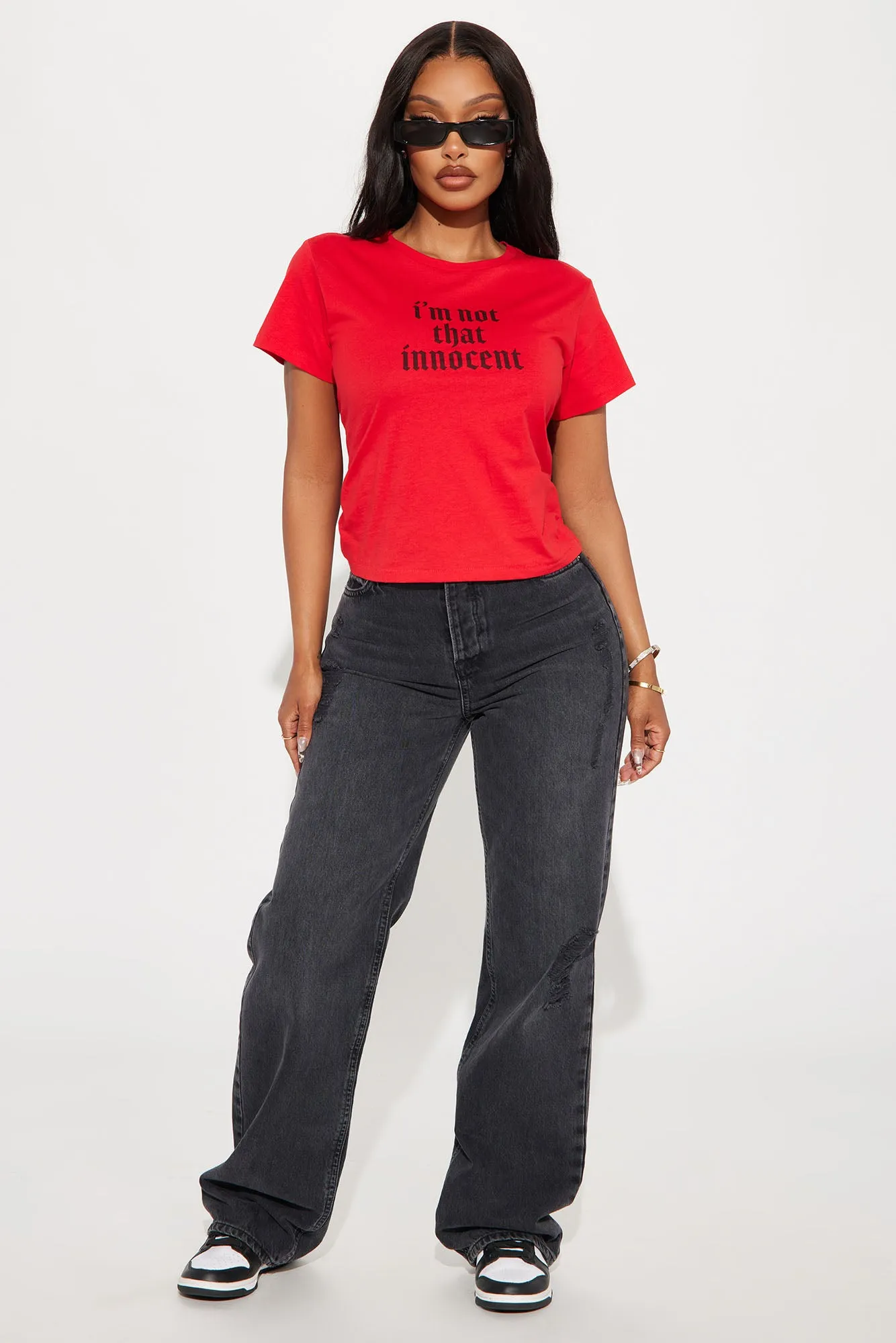 Not That Innocent Tee - Red sold by Fashion Nova product image thumbnail 2