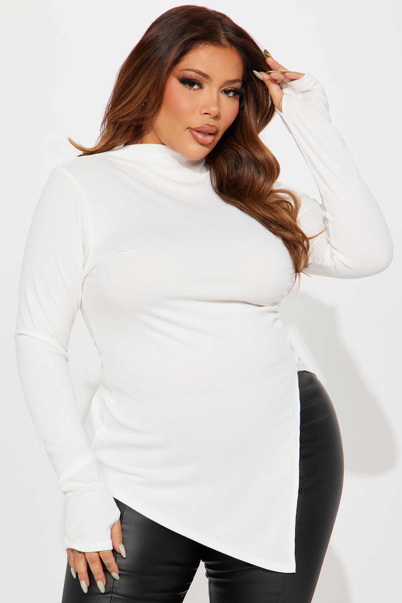 Harmony Ribbed Top - Ivory sold by Fashion Nova product image thumbnail 4
