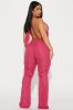 Taking A Trip Jumpsuit - Fuchsia sold by Fashion Nova