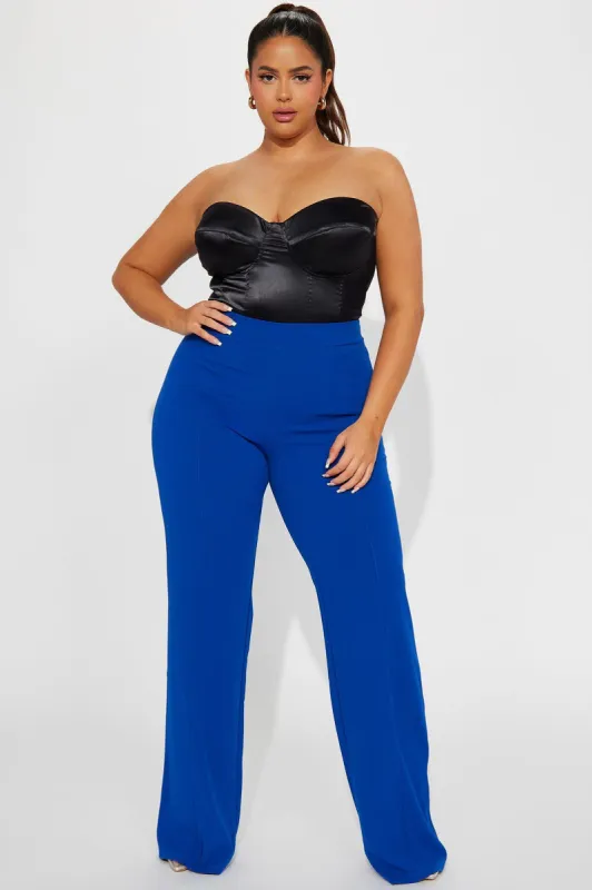 Tall Victoria High Waisted Dress Pants - Royal sold by Fashion Nova