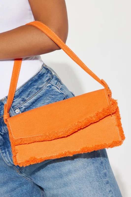 Camila Denim Handbag - Orange sold by Fashion Nova