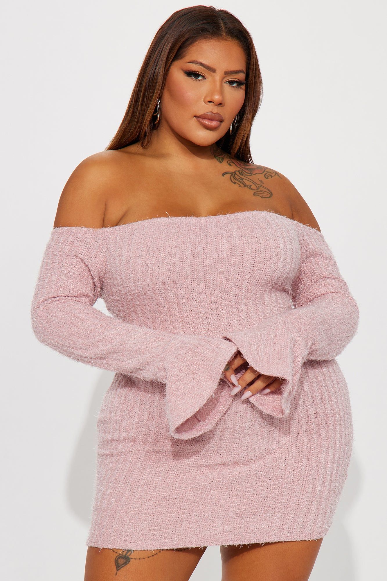 Mile High Sweater Mini Dress - Mauve sold by Fashion Nova product image thumbnail 4