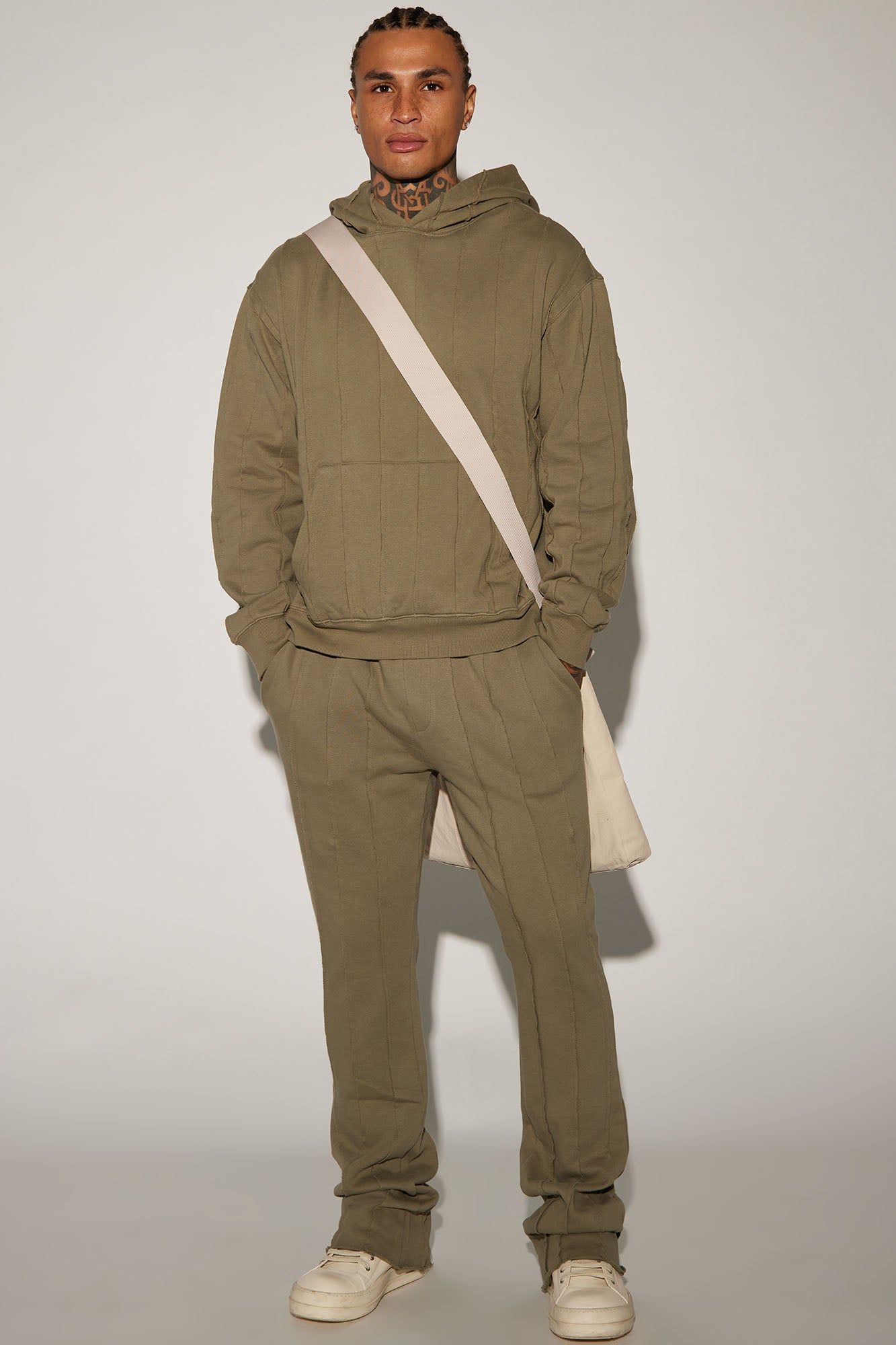 Tyson Row Down Hoodie - Olive sold by Fashion Nova product image thumbnail 2