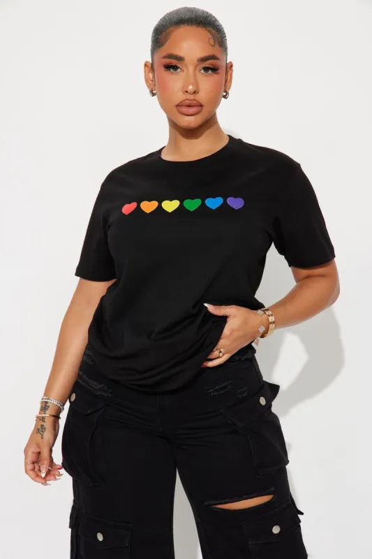 Full Heart Pride Tee - Black sold by Fashion Nova