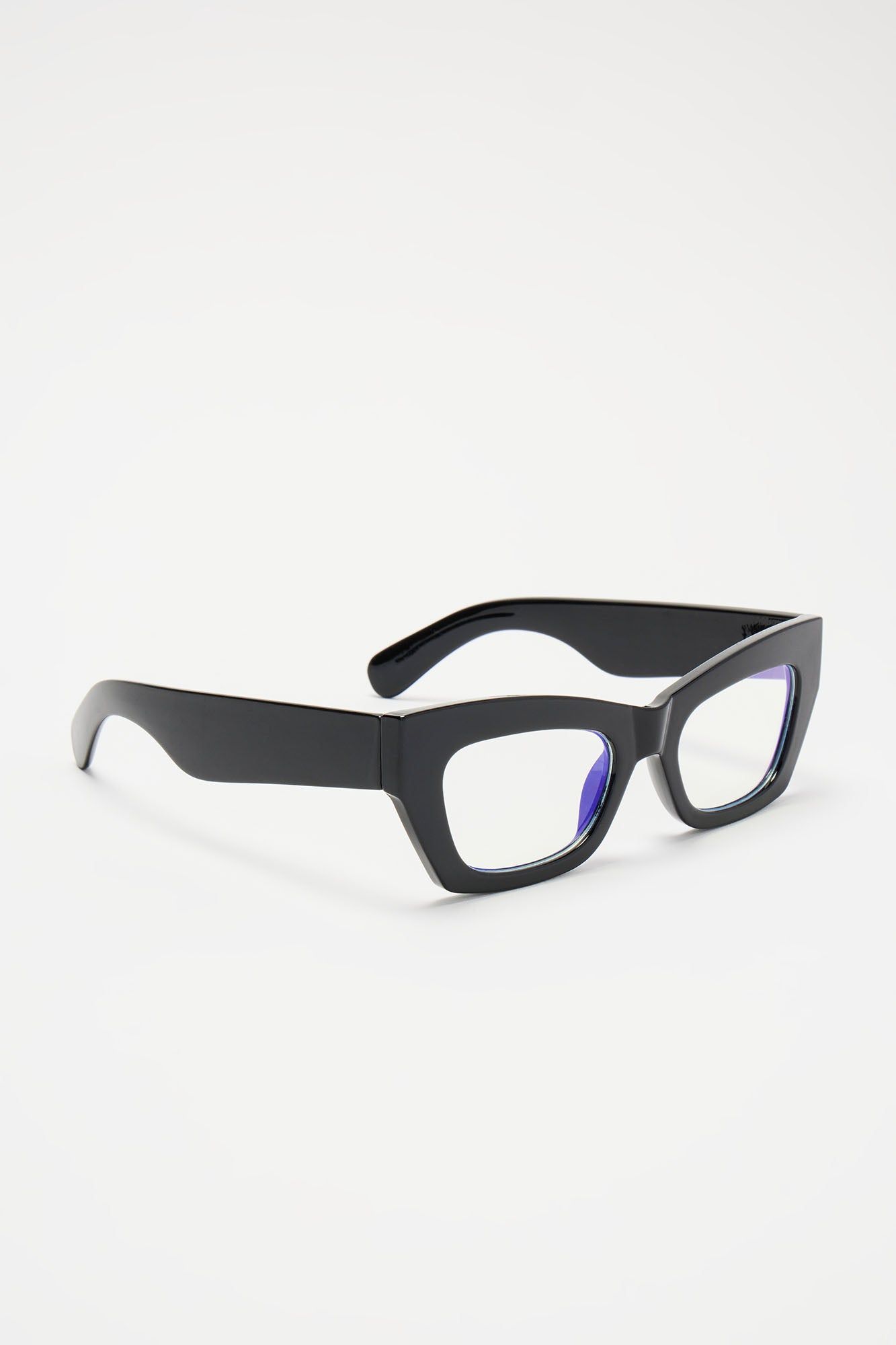 Trendiest In The Office Blue Light Glasses - Black sold by Fashion Nova product image thumbnail 4