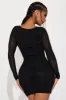 Lorelai Mesh Micro Mini Dress - Black sold by Fashion Nova