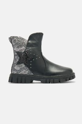 Mini Cowgirl Up Boots - Silver/Black sold by Fashion Nova